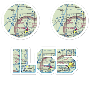M.A.M Trail Airport (IL65) VFR Sectional Sticker Pack