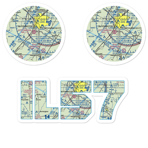 Cottonwood Airport (IL57) VFR Sectional Sticker Pack