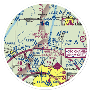 Mc Culley Airport (IL56) VFR Sectional Sticker (20 mile)