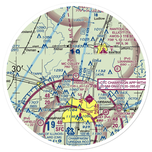 Mc Culley Airport (IL56) VFR Sectional Sticker (30 mile)