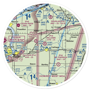 Williams Airport (IL52) VFR Sectional Sticker (30 mile)