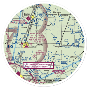 Busboom Airport (IL45) VFR Sectional Sticker (30 mile)