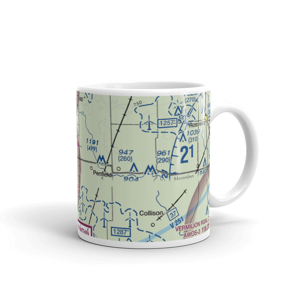 Busboom Airport (IL45) VFR Sectional  Mug 