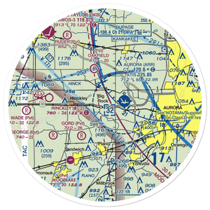 J Maddock Airport (IL38) VFR Sectional Sticker (30 mile)
