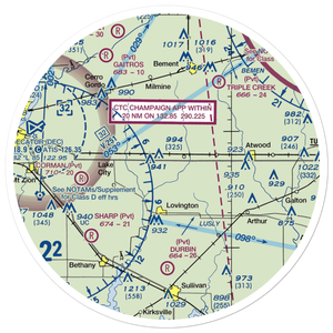 Adkisson Airport (IL32) VFR Sectional Sticker (30 mile)
