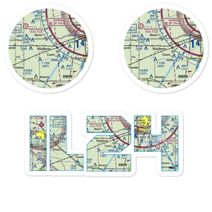 Richardson Airport (IL24) VFR Sectional Sticker Pack