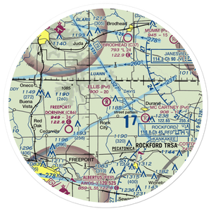 Ellis Airport (IL23) VFR Sectional Sticker (30 mile)
