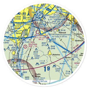 Crook Restricted Landing Area (IL18) VFR Sectional Sticker (30 mile)