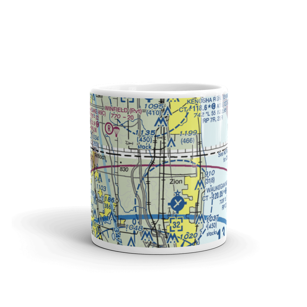 Herbert C. Maas Airport (IL02) VFR Sectional  Mug 