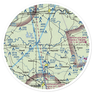 Buchta Airport (II96) VFR Sectional Sticker (30 mile)
