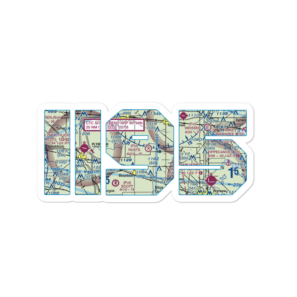Rust's Landing Airport (II95) VFR Sectional Sticker 