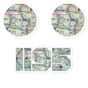 Rust's Landing Airport (II95) VFR Sectional Sticker Pack