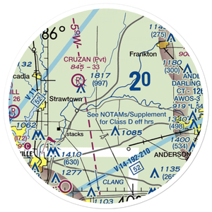 Irion Airport (II94) VFR Sectional Sticker (20 mile)