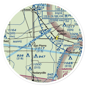 Crawford Field (II90) VFR Sectional Sticker (20 mile)