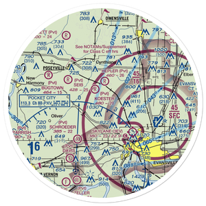 Yelverton Airport (II89) VFR Sectional Sticker (30 mile)