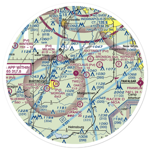Twelve Oaks Airport (II87) VFR Sectional Sticker (30 mile)