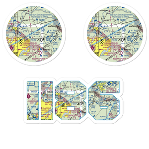 Poole Airport (II86) VFR Sectional Sticker Pack