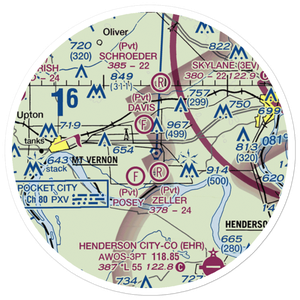 Hilakos Airport (II84) VFR Sectional Sticker (20 mile)