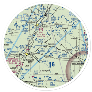 Richardson Field (II81) VFR Sectional Sticker (30 mile)