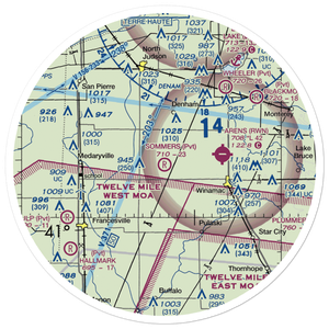 Sommers Airport (II79) VFR Sectional Sticker (30 mile)