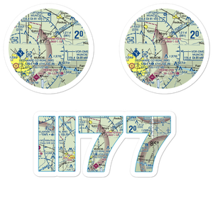 Finney's Airpark (II77) VFR Sectional Sticker Pack