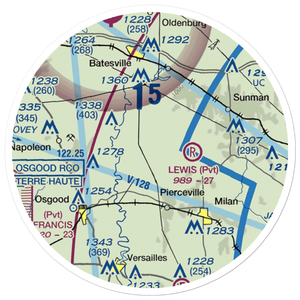 Anderson Airport (II72) VFR Sectional Sticker (20 mile)