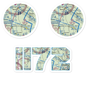 Anderson Airport (II72) VFR Sectional Sticker Pack