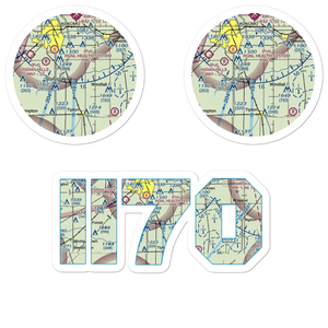Salsbery Airport (II70) VFR Sectional Sticker Pack