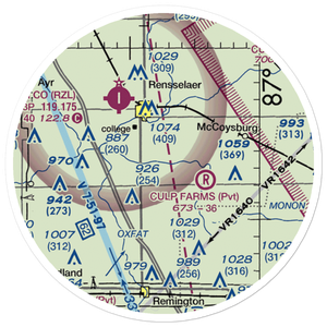 Gilmore Airport (II65) VFR Sectional Sticker (20 mile)