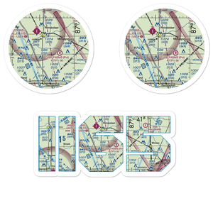 Gilmore Airport (II65) VFR Sectional Sticker Pack