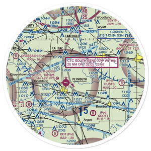 Berger Airport (II62) VFR Sectional Sticker (30 mile)