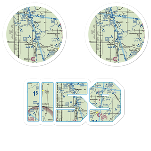 Strip Airport (II59) VFR Sectional Sticker Pack
