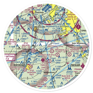 Hodges Airport (II55) VFR Sectional Sticker (30 mile)