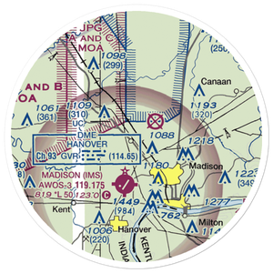Giltner Airport (II54) VFR Sectional Sticker (20 mile)