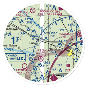Haffner Airport (II52) VFR Sectional Sticker (20 mile)