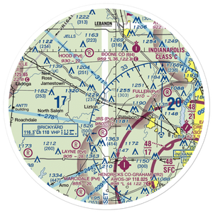 Haffner Airport (II52) VFR Sectional Sticker (30 mile)