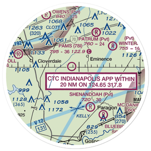 Jack Oak Airport (II50) VFR Sectional Sticker (20 mile)