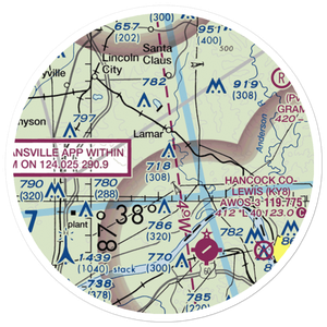 Foertsch Airport (II49) VFR Sectional Sticker (20 mile)
