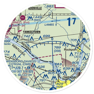 Renshaw Airport (II45) VFR Sectional Sticker (20 mile)