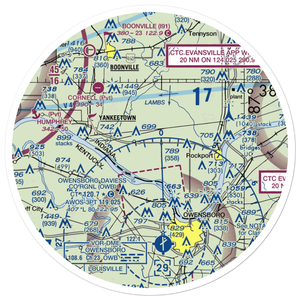 Renshaw Airport (II45) VFR Sectional Sticker (30 mile)