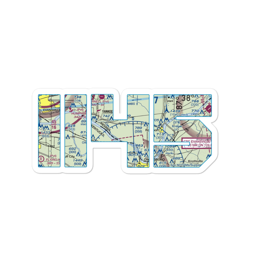 Renshaw Airport (II45) VFR Sectional Sticker 