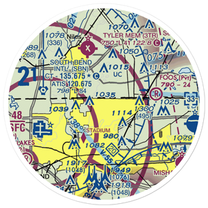 C. V. Airport (II43) VFR Sectional Sticker (20 mile)