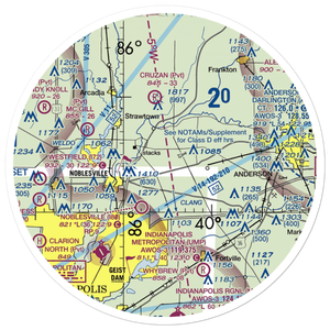 Creekside Farm Airport (II42) VFR Sectional Sticker (30 mile)