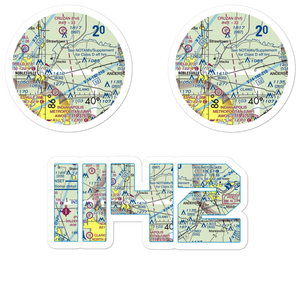 Creekside Farm Airport (II42) VFR Sectional Sticker Pack