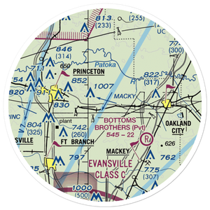 Hollingsworth Airport (II39) VFR Sectional Sticker (20 mile)