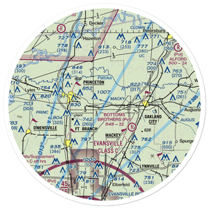 Hollingsworth Airport (II39) VFR Sectional Sticker (30 mile)