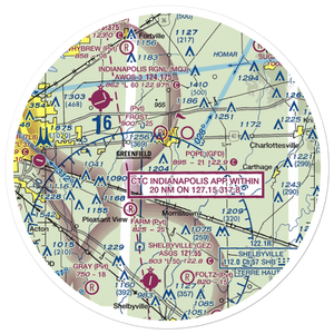 Arthur Airport (II37) VFR Sectional Sticker (30 mile)