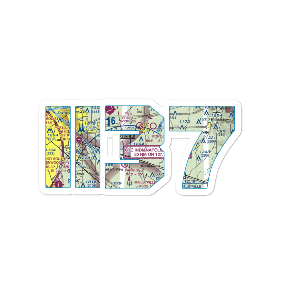 Arthur Airport (II37) VFR Sectional Sticker 