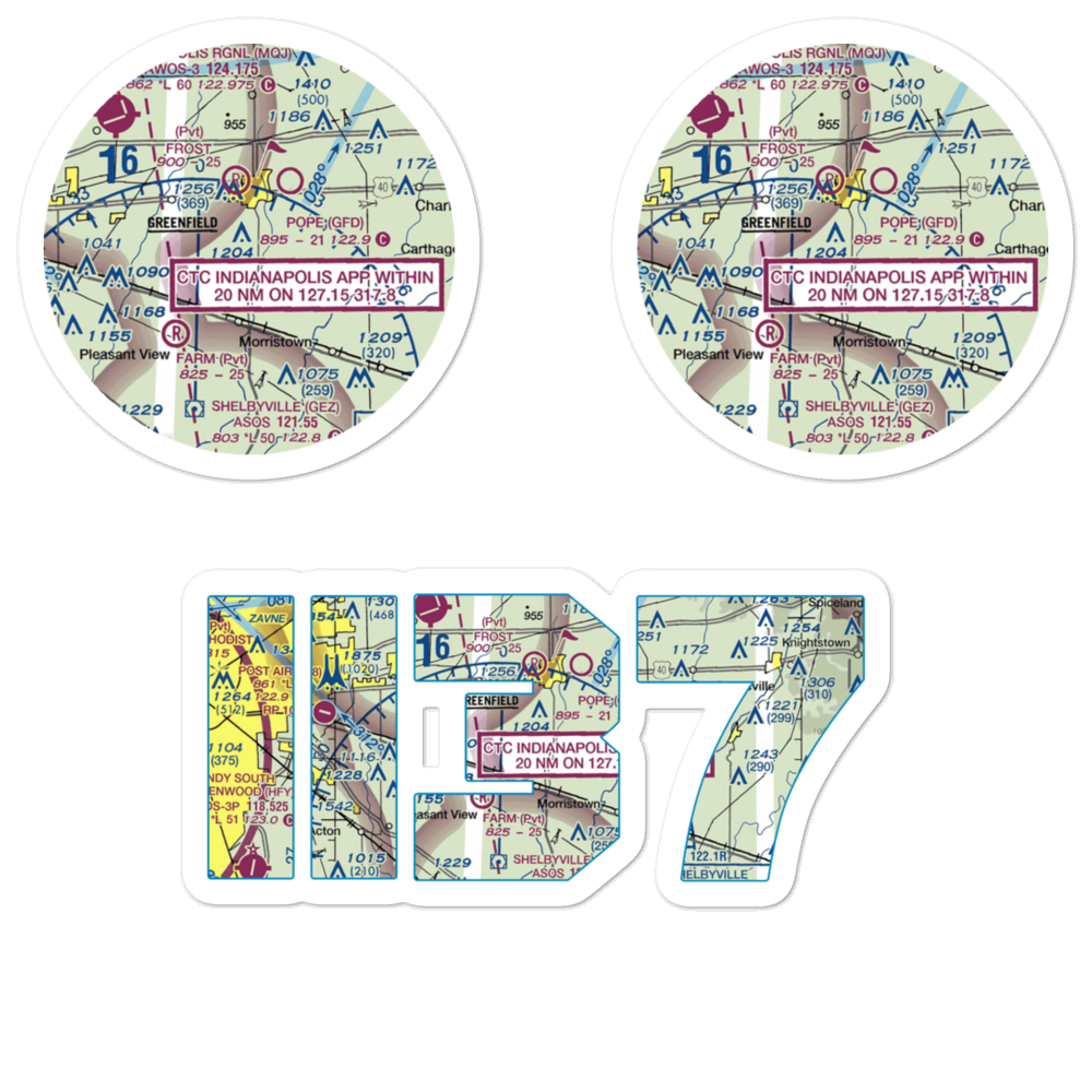 Arthur Airport (II37) VFR Sectional Sticker Pack 