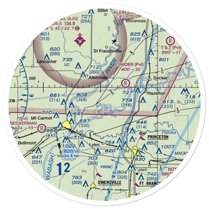 Eickholtz Airport (II33) VFR Sectional Sticker (30 mile)
